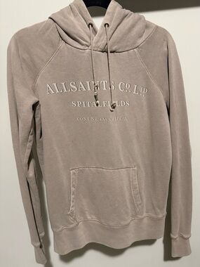 ALLSAINTS Spitalfields Logo Branded Hoodie size US 4
